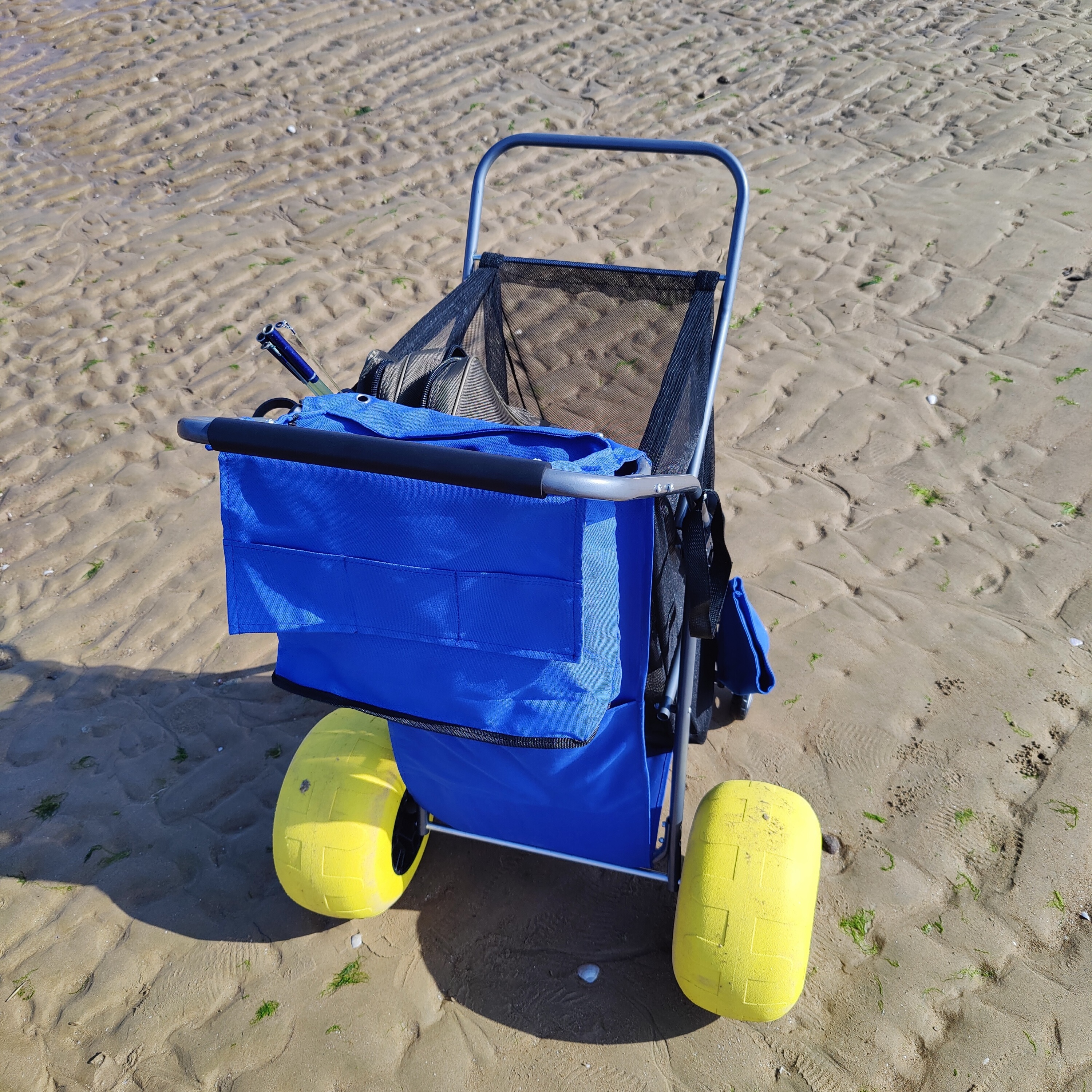 Beach Trolley Cart Beach Cart Balloon Wheels Beach Cart For Sand Big Wheels