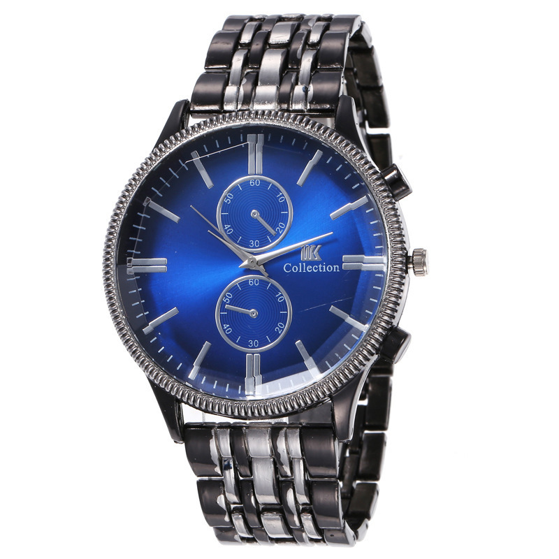 7042 hot sales Stainless Steel men black watch fashion casual watches men wrist watch montres hommes