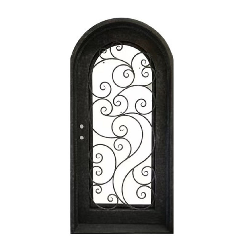 Modern design lowes rustic wrought iron kitchen exterior security door for house entry door