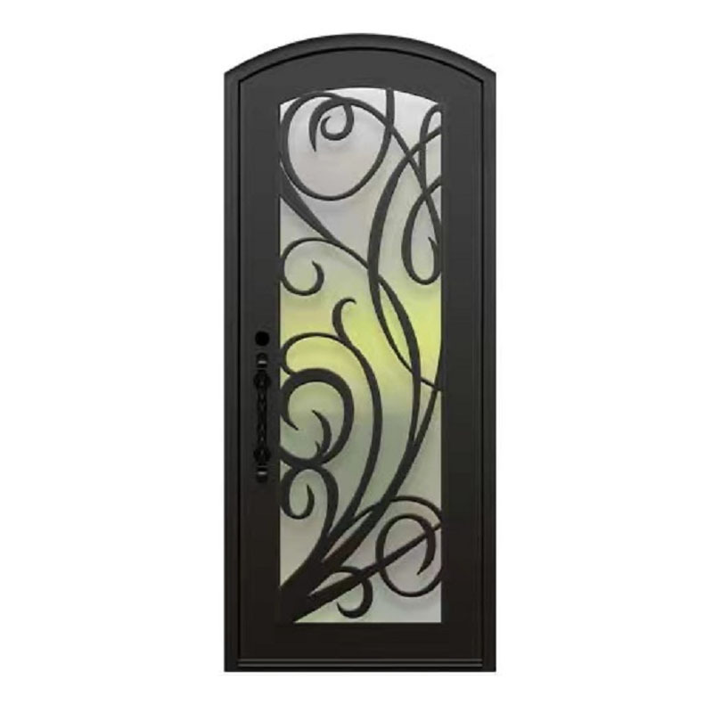 Modern design lowes rustic wrought iron kitchen exterior security door for house entry door