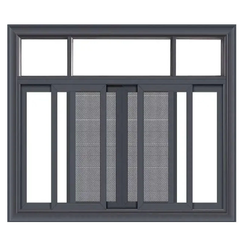 Hot Sales Thermal Break Aluminum Sliding Window Double LOW-E Glass Aluminum Glass Windows with Stainless Steel Mesh