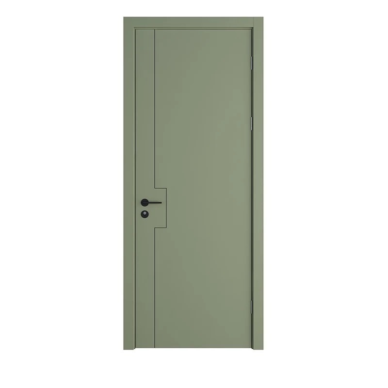 Hot sales simple solid wooden door design swing interior bedroom door