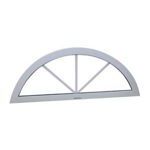 Cheap Price UPVC Fixed Tempered Glass Window Design Latest Arch Window Design