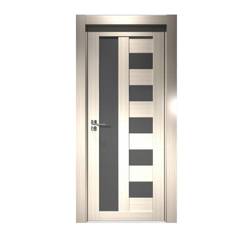 China Supplier Exterior Security Front Wood Grain Composite Waterproof WPC Door Cheap Price