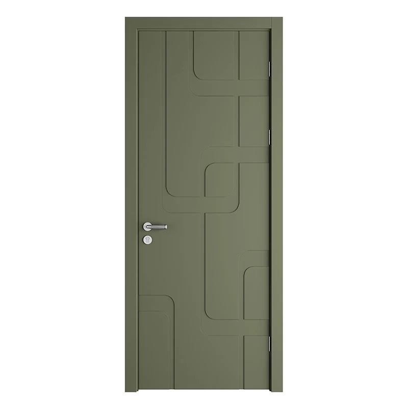 Hot sales simple solid wooden door design swing interior bedroom door