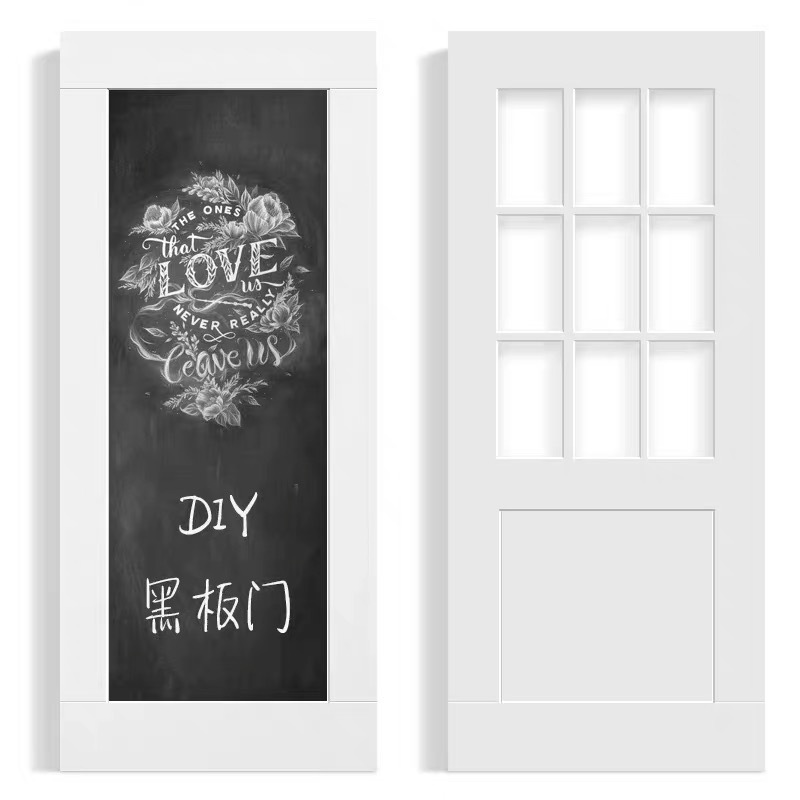 Factory price white wooden mirror glass entry sliding barn door systems