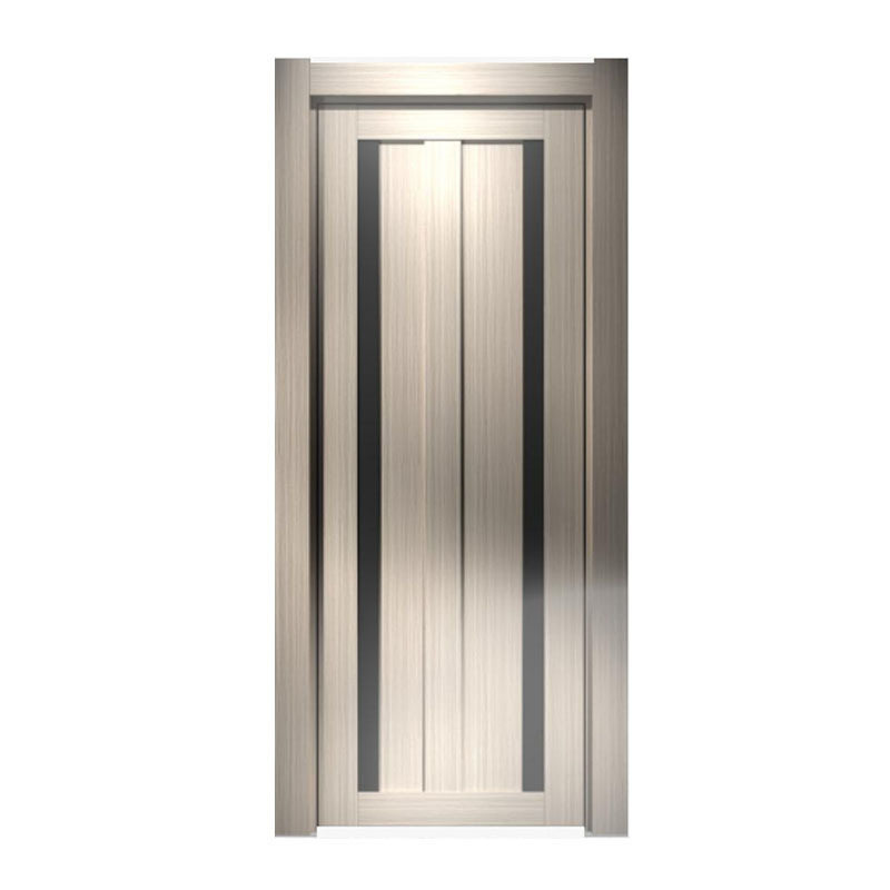 China Supplier Exterior Security Front Wood Grain Composite Waterproof WPC Door Cheap Price