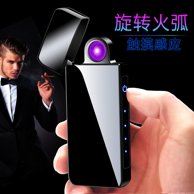 LT68 Liter For Smoking Rechargeable Encendedor Isqueiro Flameless Dual Arc Beam Usb Electric Plasma Lighters Smoking Accessories