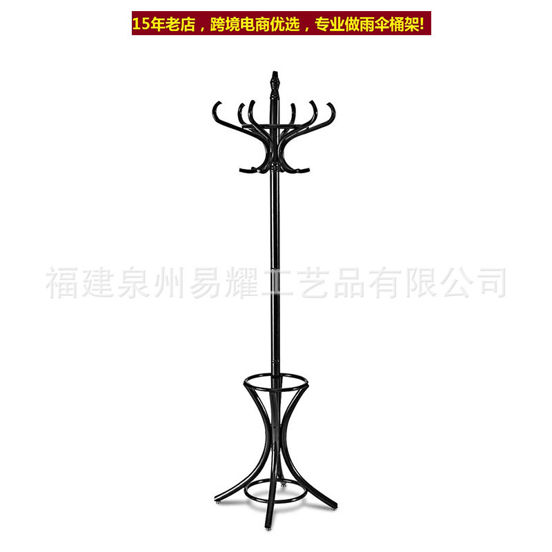 CB 018 Vertical New Design Large portable Dress Up Black Wall Clothes Stand Coat Hooks Rack