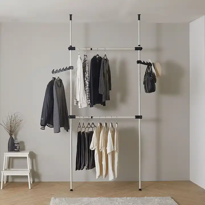 CB036 Korean cheap clothes storage standing clothe hanger standing hanger coat rack