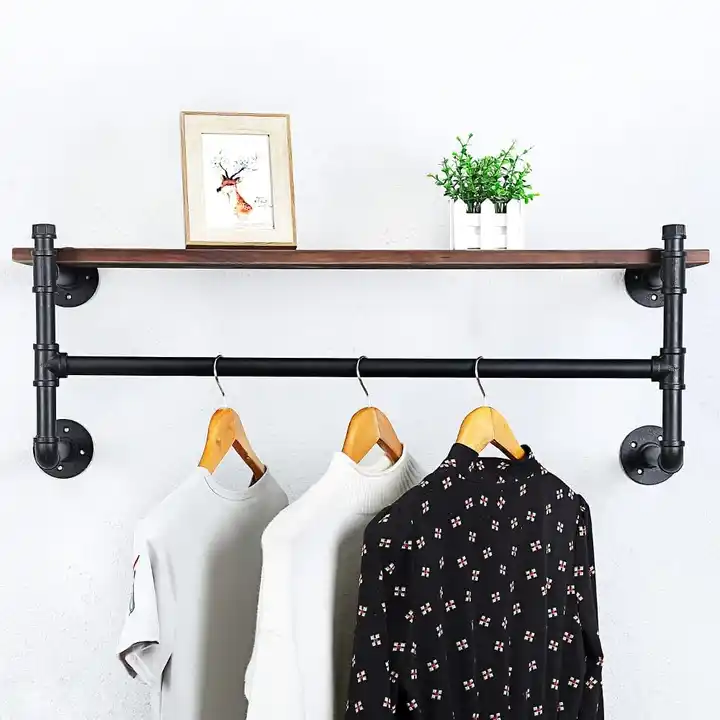 CB121 Wall Mount Hooks Coat Rack High Quality Wood Fashionable Style Living Packing Room Modern