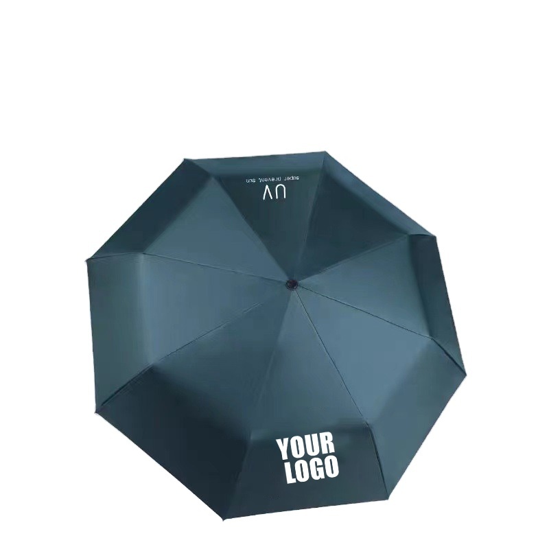 FMU002 Promotional Multi Color Custom Logo 3 Folding Automatic Sun And Rain Water-Repellent Umbrella With Uv Protection