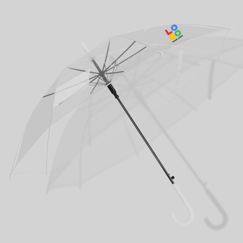 FMU015 New design straight golf Promotion Transparent umbrella / Princess umbrella / clear umbrella