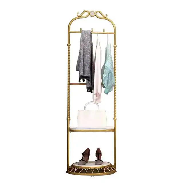 CB064 Coat Rack Coat Rack Hot-selling Living Room Acrylic Coat Hangers Gold Cloth Trees Modern Porch Clothing Rack