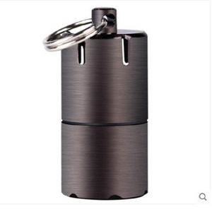 LT106 Mini Lighter Aluminium Alloy Kerosene Oil Cigarette Ignition Tool with Keychain