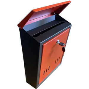 MB89 Mailbox Red Made in Turkey Stainless Steel High Quality Wall Mounted Modern Mailboxes Home Mailbox