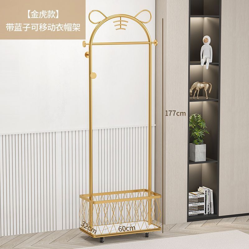 CB064 Coat Rack Coat Rack Hot-selling Living Room Acrylic Coat Hangers Gold Cloth Trees Modern Porch Clothing Rack