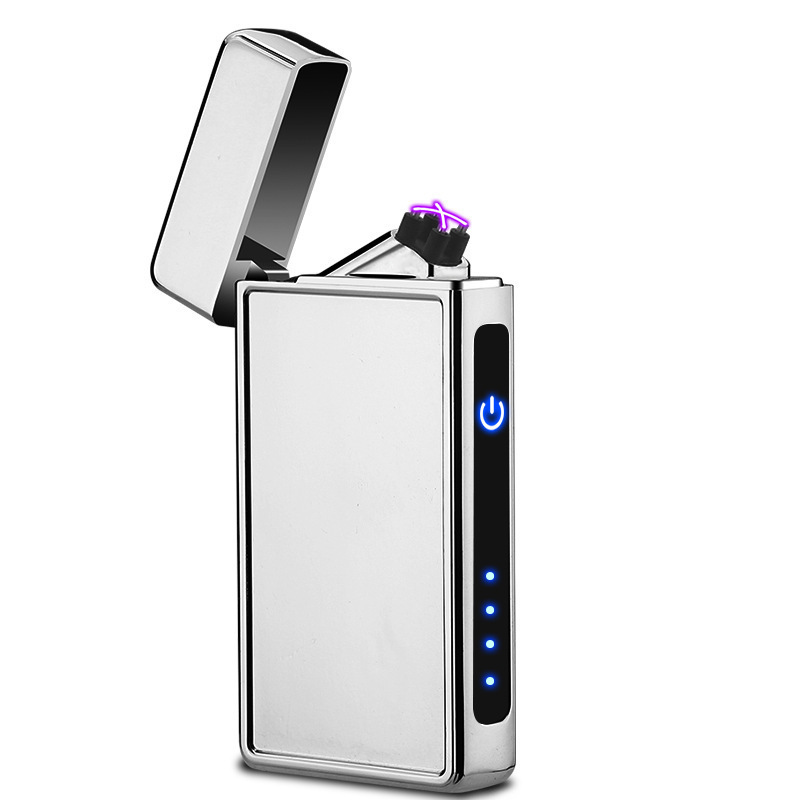 LT184 Custom Logo Sublimation Blank Cigarette Electronic Rechargeable Dual Arc Plasma USB Lighter with Dragon Carving