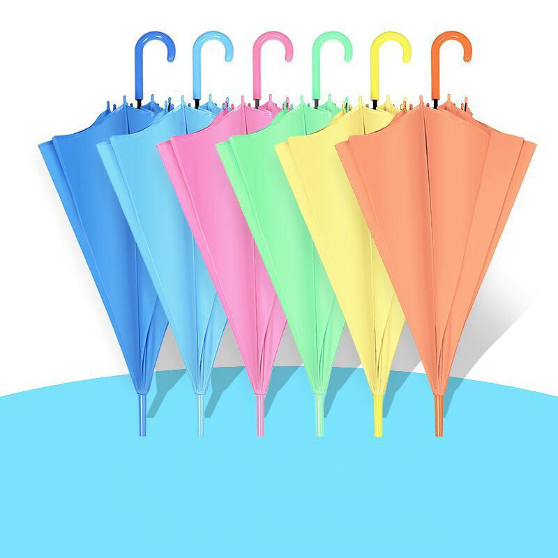 FMU013 Factory Wholesale Custom Logo Color Kids and Adult Umbrella Transparent with Printing Outdoor Umbrellas for Promotion