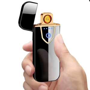 LT13 Cheap Custom logo USB Rechargeable Double Face Coil Cigarette Lighters