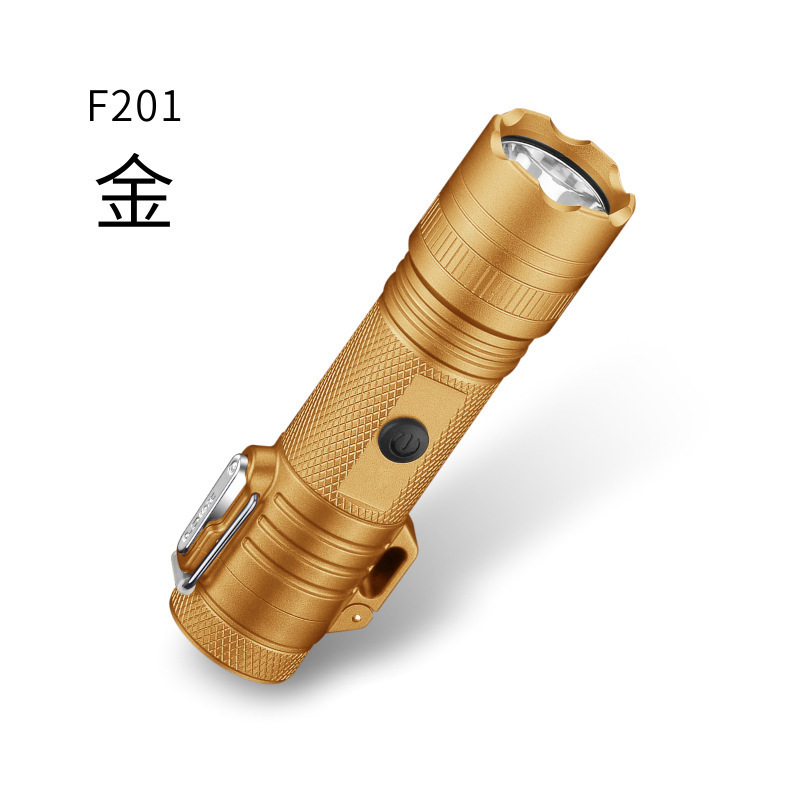 LT55 Outdoor USB Electronic Lighter Waterproof Zoomable Flashlight Plasma Arc Lighter