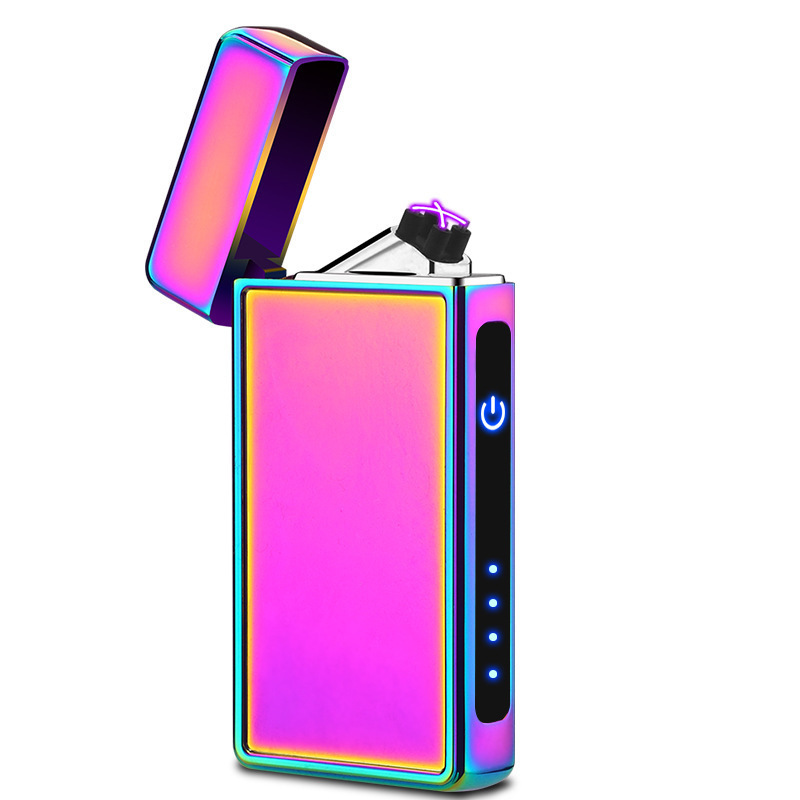 LT184 Custom Logo Sublimation Blank Cigarette Electronic Rechargeable Dual Arc Plasma USB Lighter with Dragon Carving