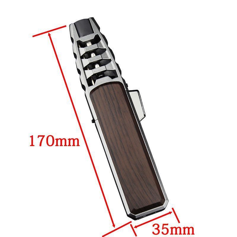 LT64 Kongbo USA Warehouse Butane Torch Lighter Gold Lacquer Zinc Alloy body with Black carbon fiber jobon jet lighter