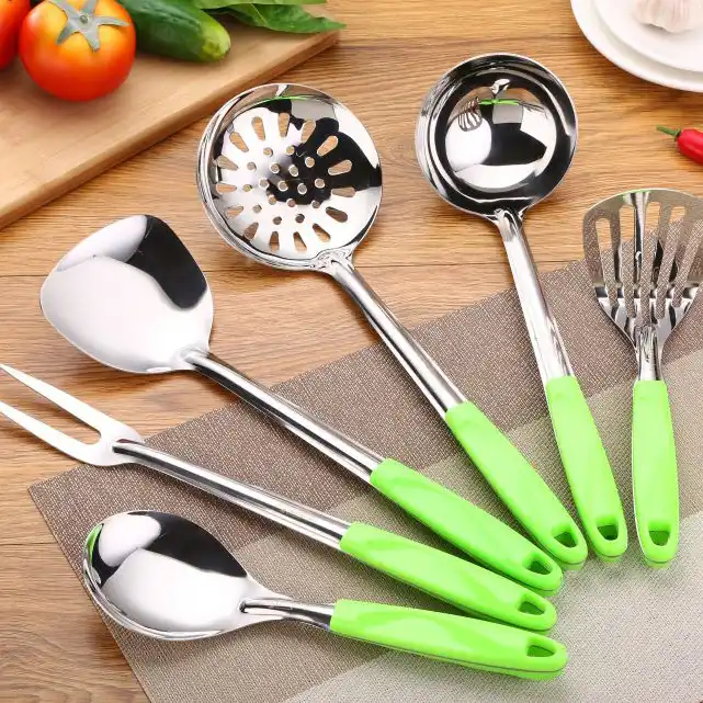 UT185 Ustensiles de Cuisine China Steel Kitchen Wear Utensils Set Utensil Wholesale Cooking Set