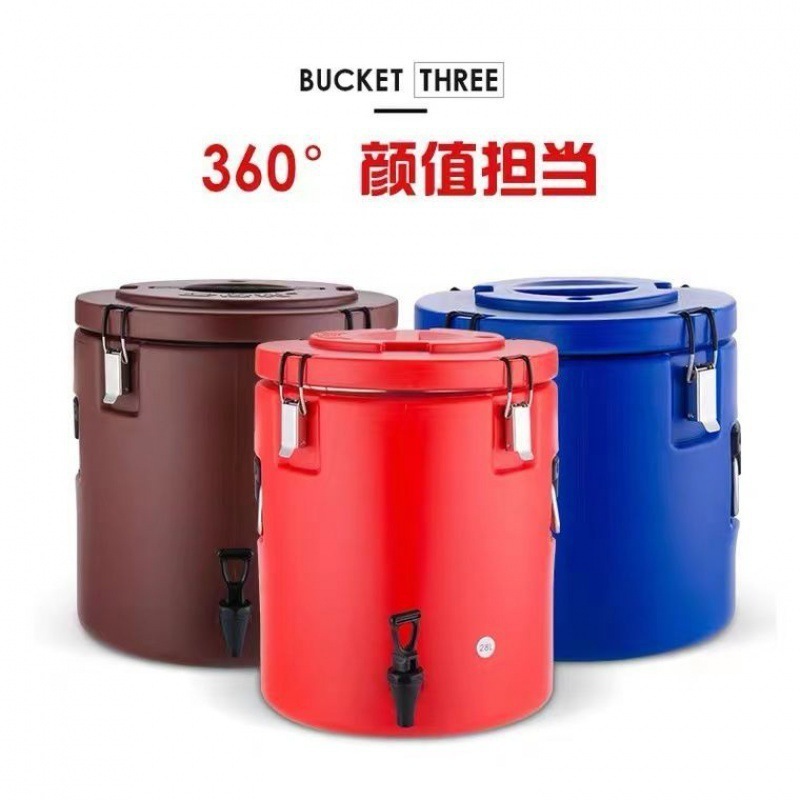 VT80 High-quality Stainless steel SS304 10L To 60L milk tea thermos barrel soup bucket for hot food