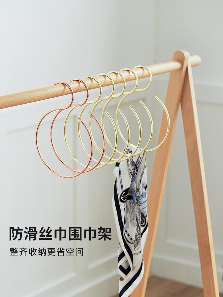 FMH040 Hot Sale Gold Metal Wire Hanger for Hijab Closet Clothes Belt Scarf Hook Hanger