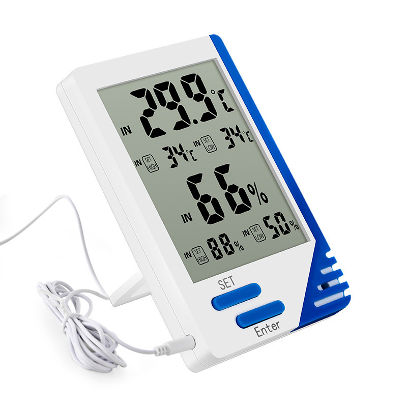 HTM192 Digital Waterproof Thermometer Wireless High Sensitive Thermometer in Kitchen Room Refrigerator Thermometer