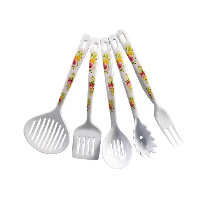 UT139 Kitchen accessories tool set customized plastic kitchen utensil, kitchen set hotel food serving melamine utensils