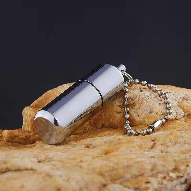 LT106 Mini Lighter Aluminium Alloy Kerosene Oil Cigarette Ignition Tool with Keychain