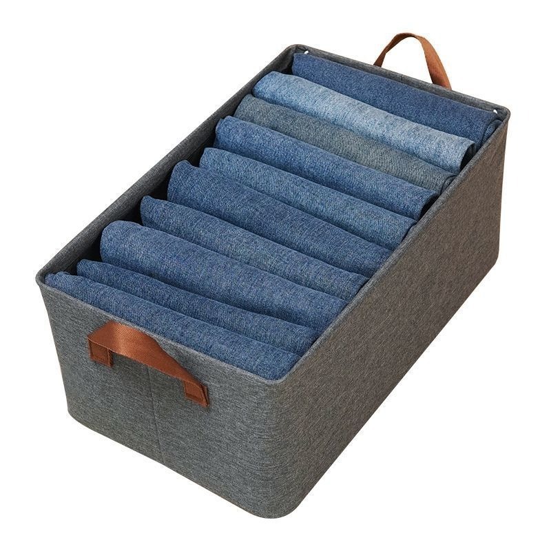 SB004 New Closet Organizers for Clothes Storage Foldable Storage Boxes with Lids Fabric Clothes Organizer with Handle