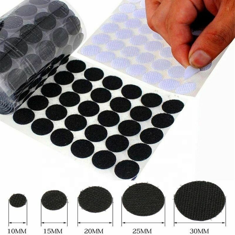 Top Sale Hook Loop Coins And High Quality Die Cutting Adhesive Hook Loop Coins Dots