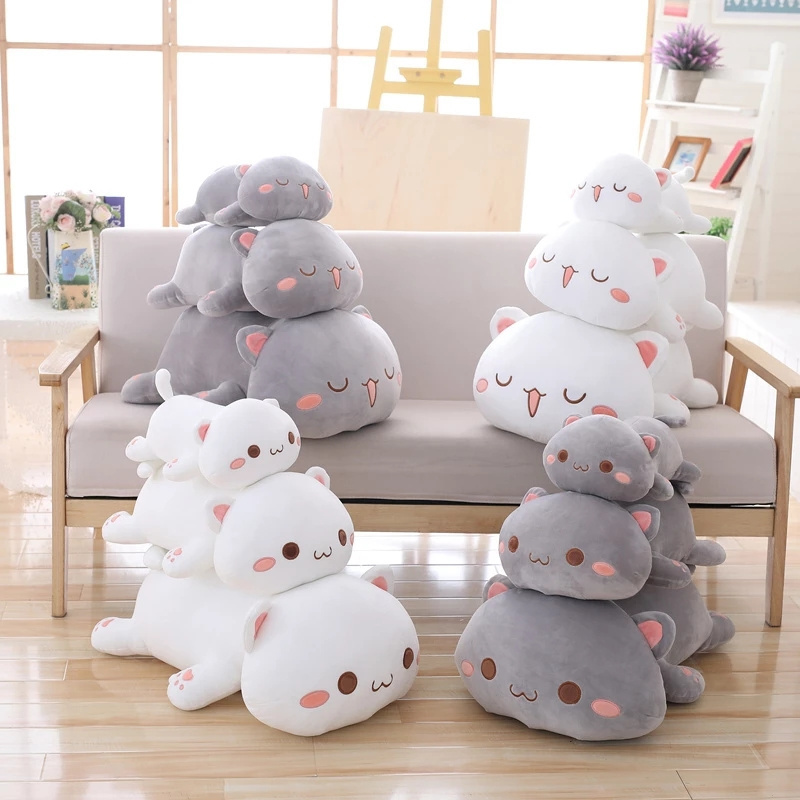 Factory Price Hot Sale 30cm Cute Kitty Stuffed Animal Plush Toy Soft Cat Cuddle Pillow Kitten Plushies Gift