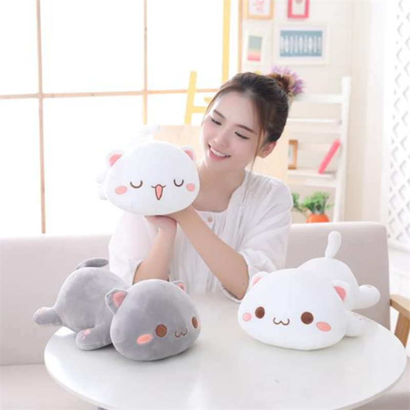 Factory Price Hot Sale 30cm Cute Kitty Stuffed Animal Plush Toy Soft Cat Cuddle Pillow Kitten Plushies Gift