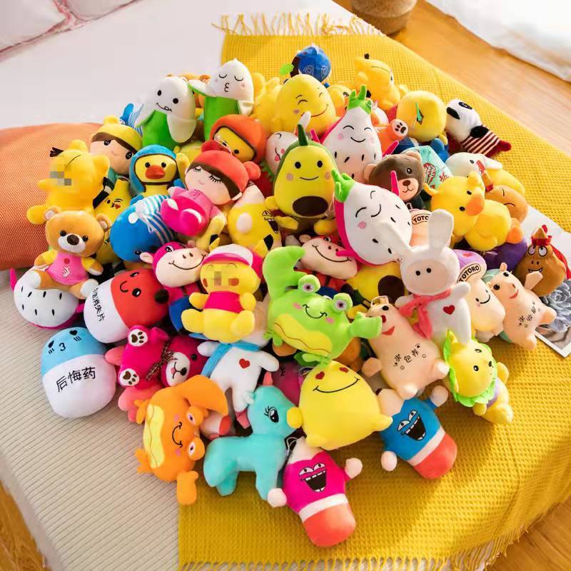 Factory Cheap Promotion crane machine 17cm Mix Plush Toys vending claw machine doll Printing skin Animal Stuffed Plush Toy