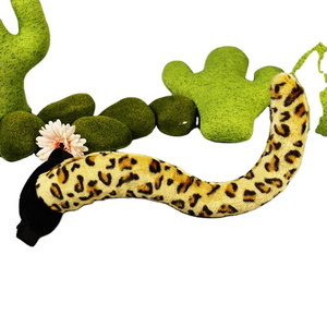 Wholesale Custom 30-40cm Popular Dino Tail Soft Jungle Forest Animal Leopard Tail Plush Toys Tiger Tail Plush Stuffed Animals