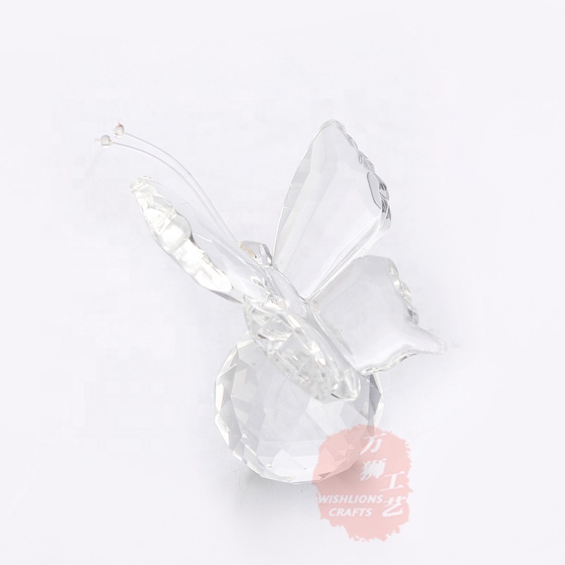 Cheap price Crystal Butterfly Animal Paperweight Ornament Decoration for Office Table Home Bedroom CPW-13A