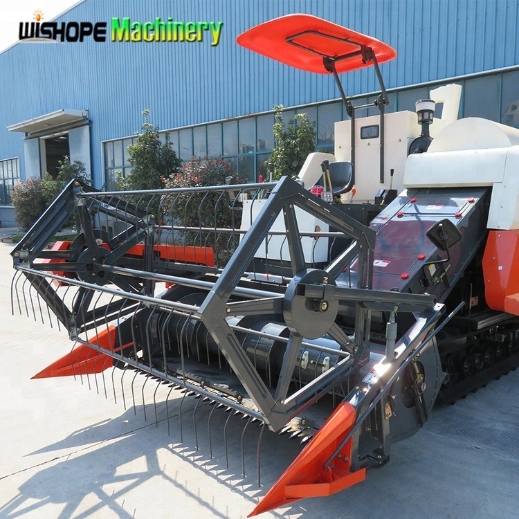 Mini Combine Harvester Fuel Consumption 18.5 - 40kg/hsqm Rice Harvester Machine Price Philippines For Sale With Factory Price