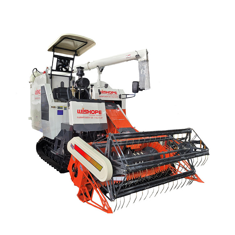 High Purity Rate Fmworld Mini Combine Harvester Price Self Propelled Fm World 45Cc Hst Rice Combine Harvester