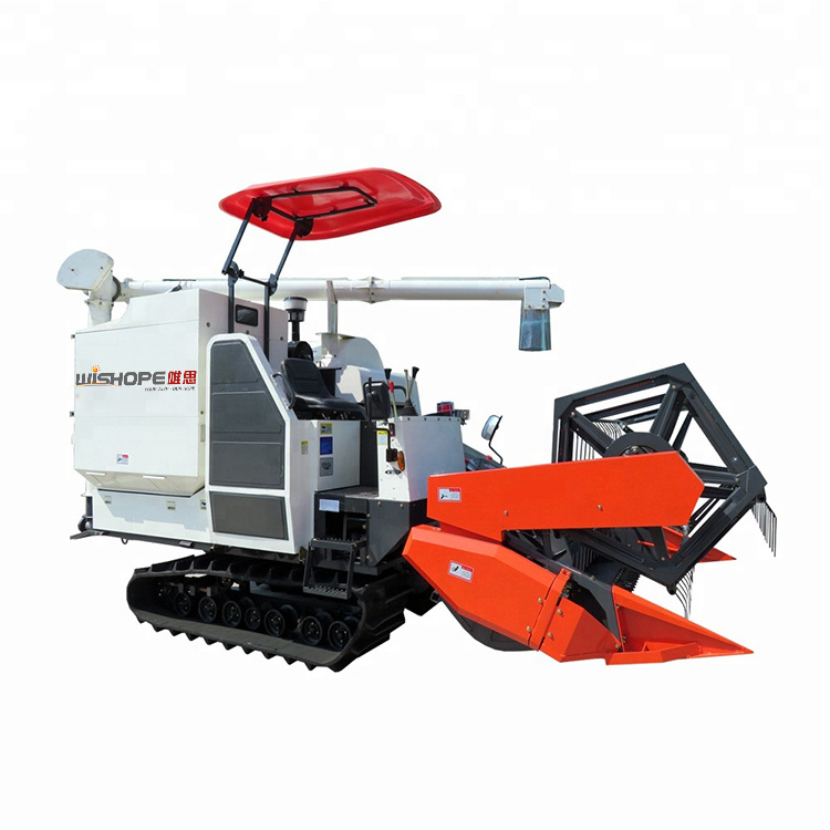 Mini Combine Harvester Fuel Consumption 18.5 - 40kg/hsqm Rice Harvester Machine Price Philippines For Sale With Factory Price