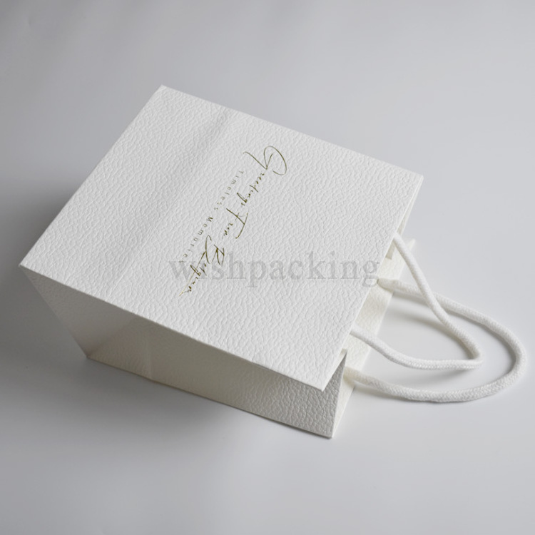 Brand Custom Perfume Textured Cosmetics Carrying Packaging Personalized Thank You Gift Tote Shopping Logo FSC Luxury Paper Bags