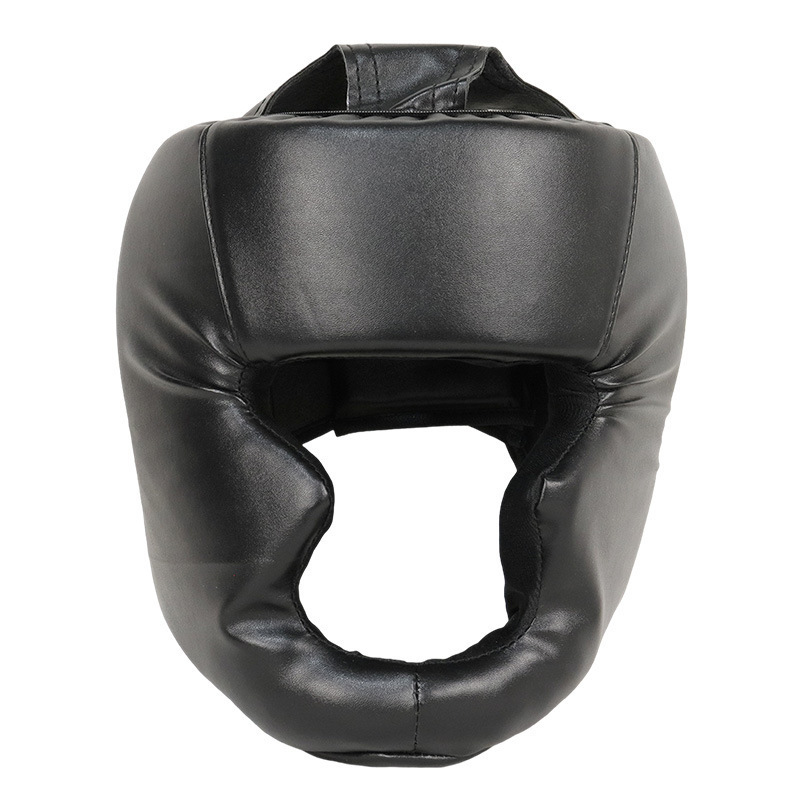 Customized Design PU Leather Adjustable Boxing Headgear Boxing Helmets Free Combat Face Protector Kickboxing Taekwondo Helmets