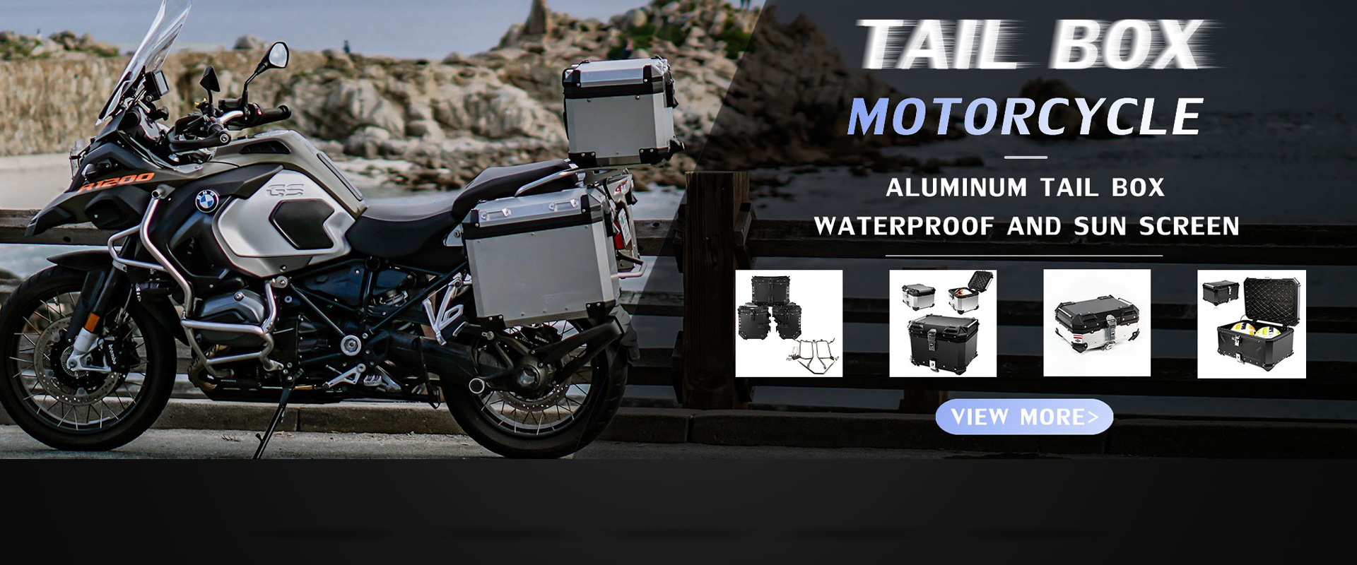 Plastic 45L PP Motorcycle Top Box Motorcycle Accessories Scooter Cargo Box For Delivery Waterproof Motorcycle Tail Boxes