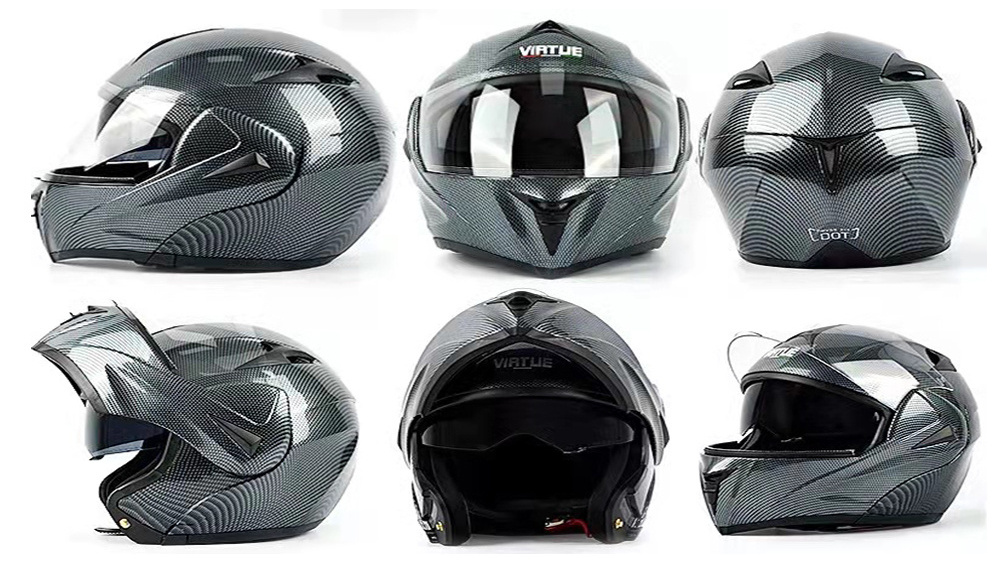 DOT Certified Bluetooth Motorcycle Helmet Modular Full Face helmet Flip Dual Sun visor Mp3 FM radio helmet motorcycle