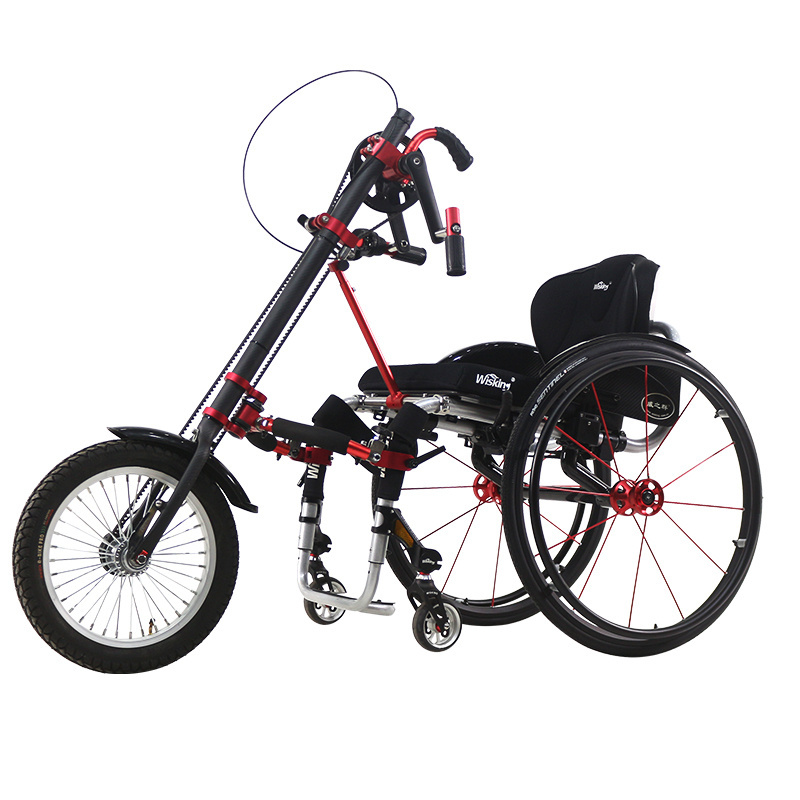 WISKING Q8 handicapped wheelchair tractor handbike trike for disabled use