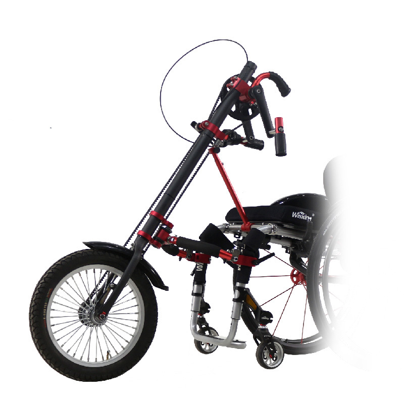 WISKING Q8 handicapped wheelchair tractor handbike trike for disabled use