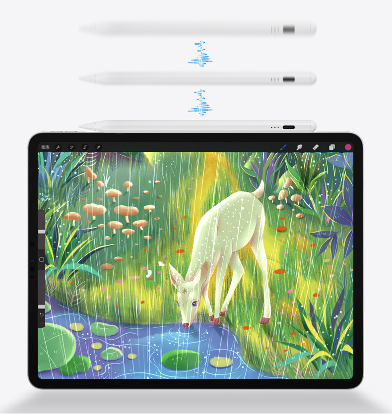 Top sale manufacture screen touch anti-mistouch custom active capacitive Stylus pen for apple ipad ipad pro